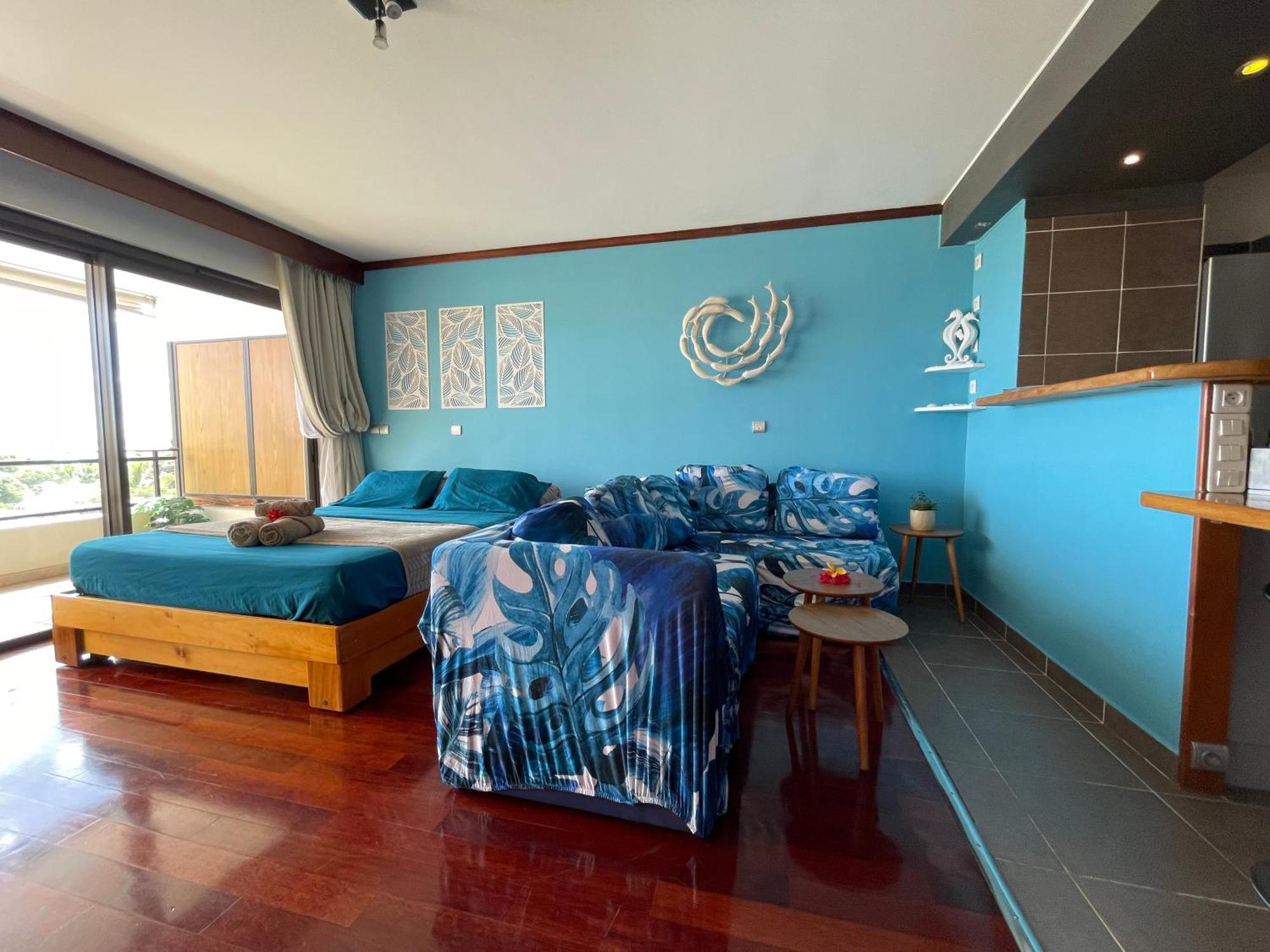 Blue Moana Studio Papeete - Sea View, Ac, Fast Wifi, Pool, Gym 外观 照片